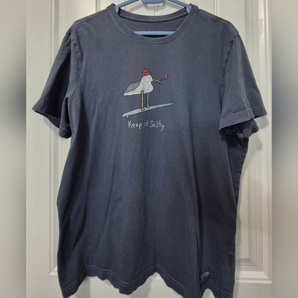 Mens Keep It Salty Life Is Good T Shirt Size Large